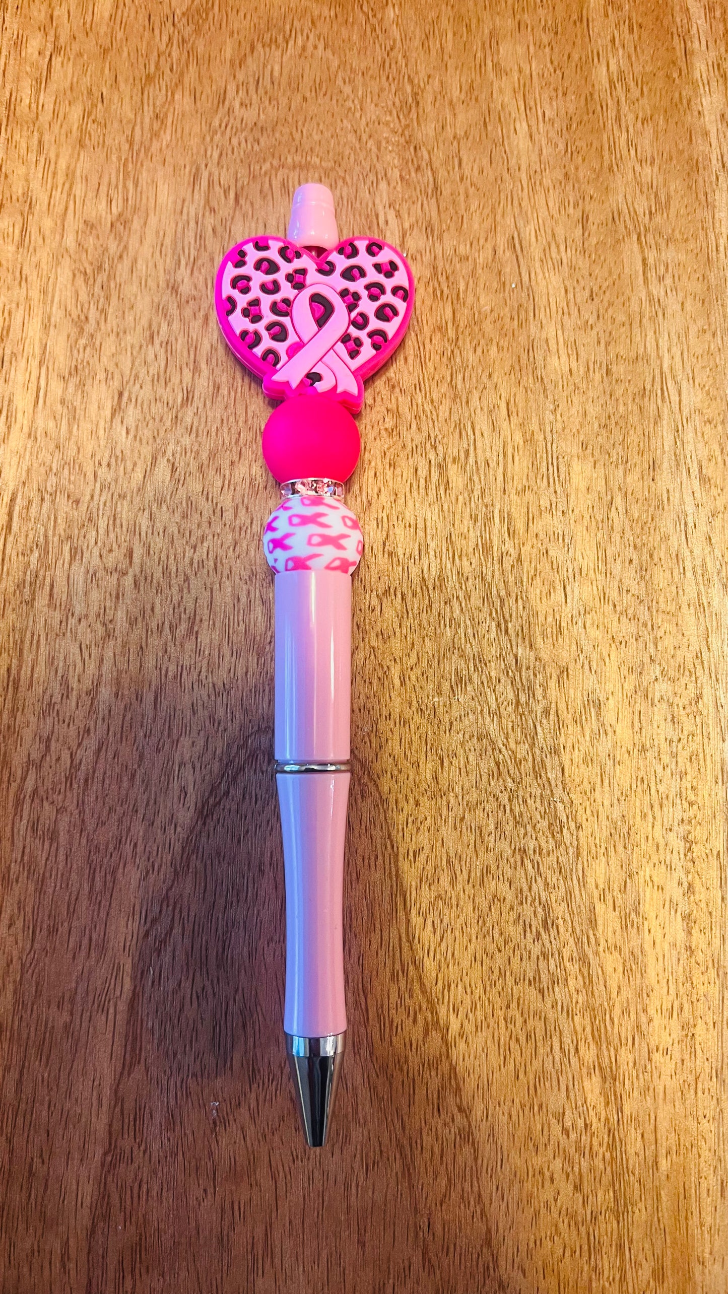 Pen with Breast Cancer Awareness Focal Colors: Hot Pink