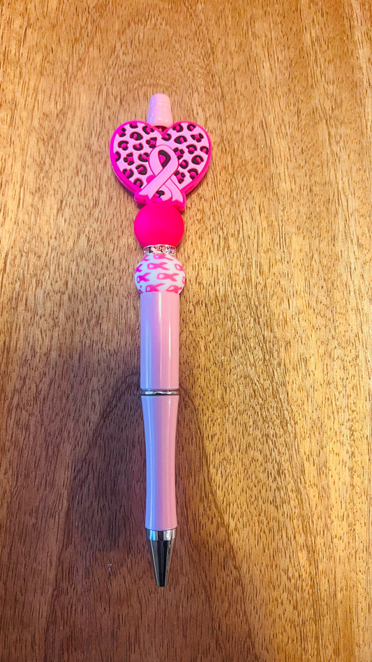 Pen with Breast Cancer Awareness Focal Colors: Hot Pink