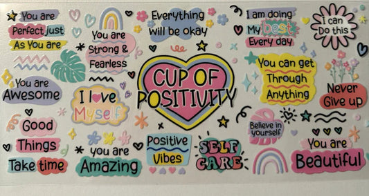 16 oz Libby Cup -Cup of Positivity Wrap