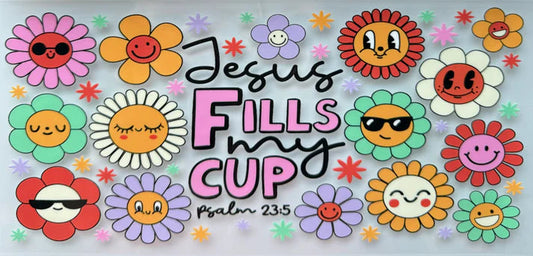 16 oz Libby Cup Jesus Fills My Cup wrap