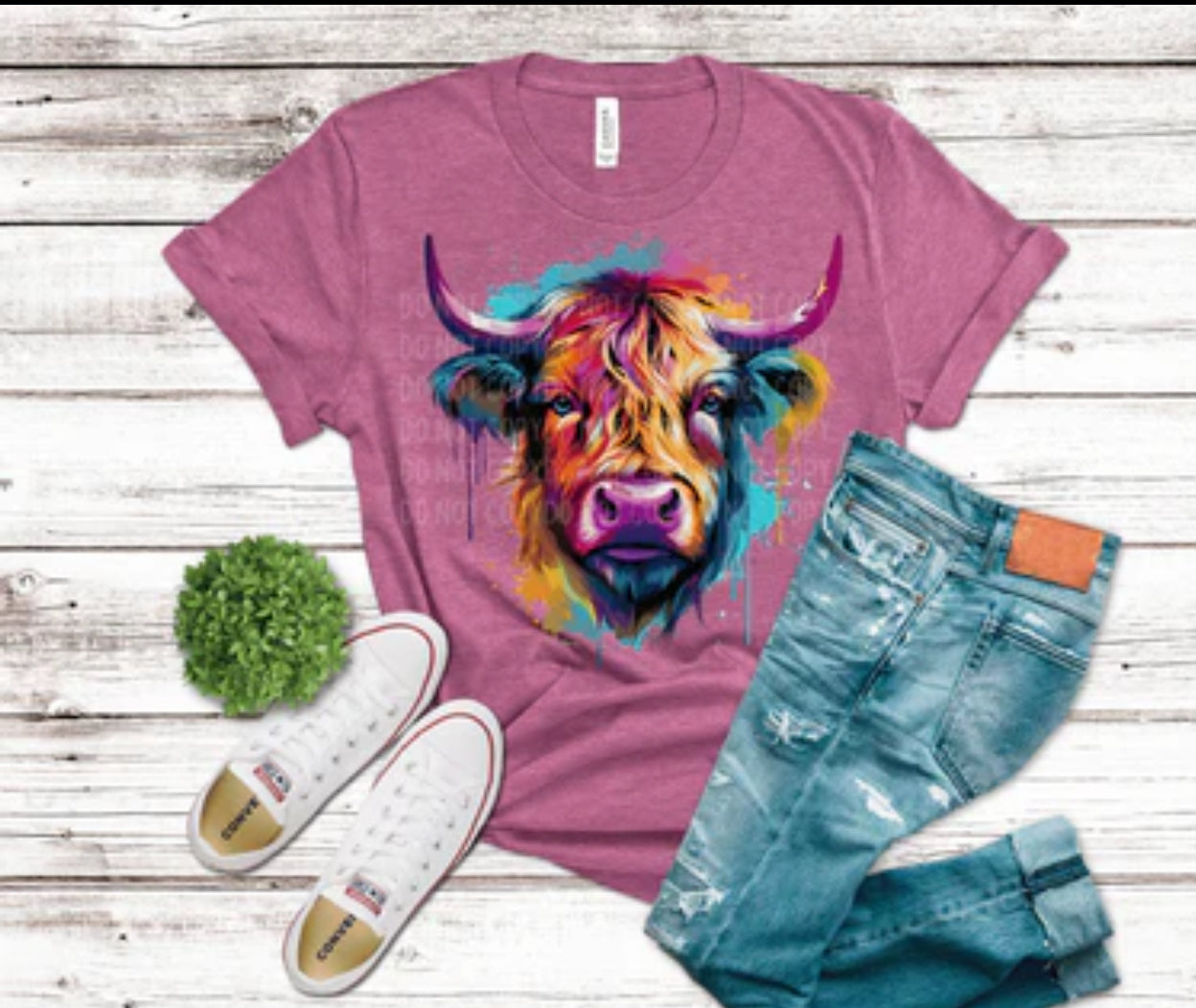 Watercolor Cow