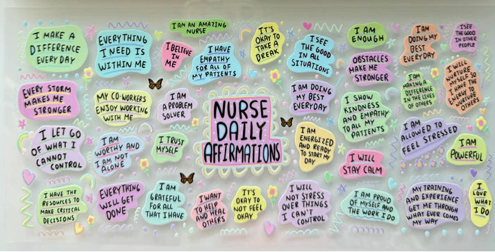 16oz Libby Cup with Nurse Daily Affirmations wrap