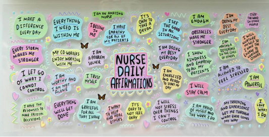 16oz Libby Cup with Nurse Daily Affirmations wrap