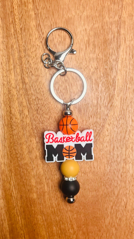 Bar Keychain with Basketball Mom Focal